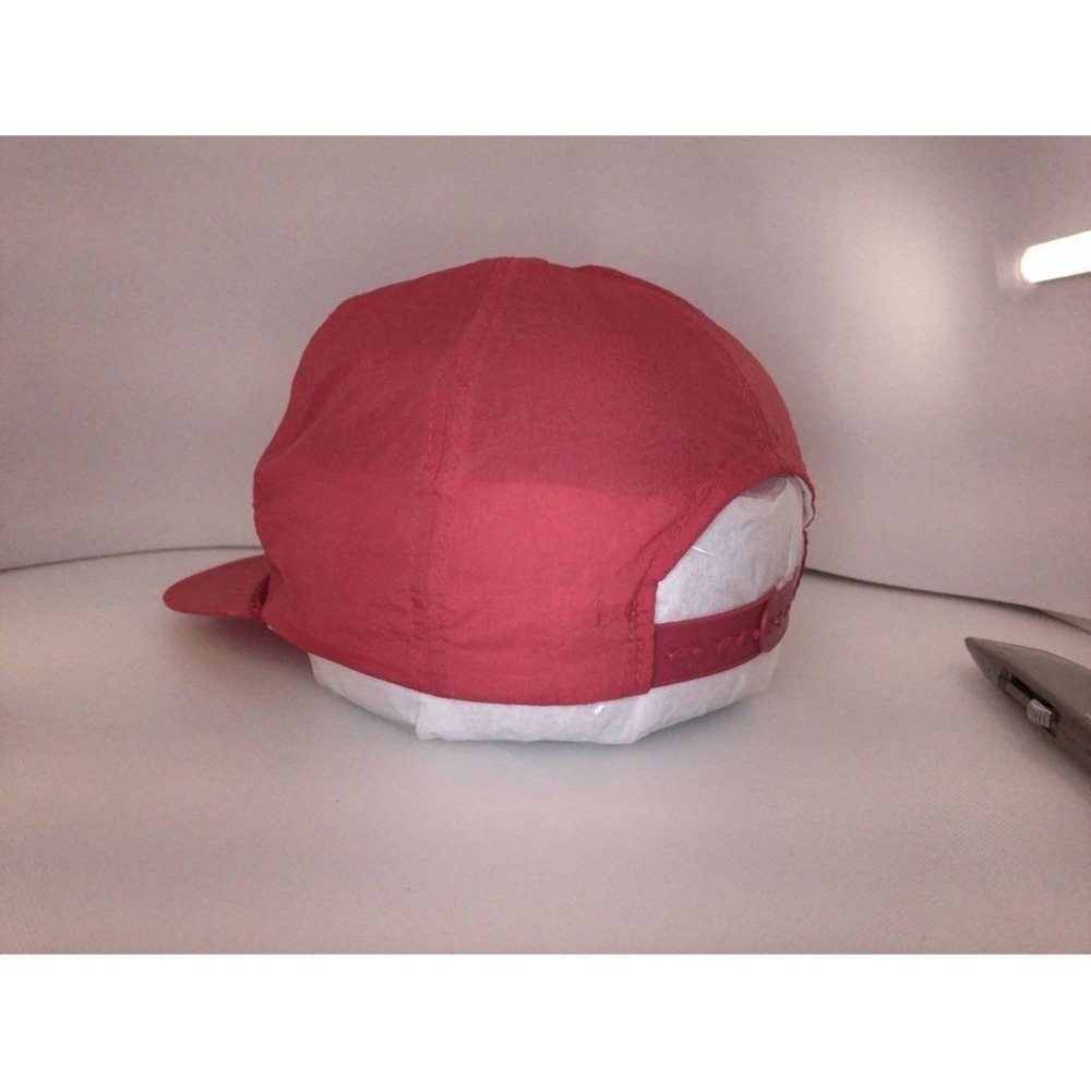 Jim Beam Vintage Red Snapback Hat with Embroidered Logo, Rope Accent Nylon - Picture 3 of 11